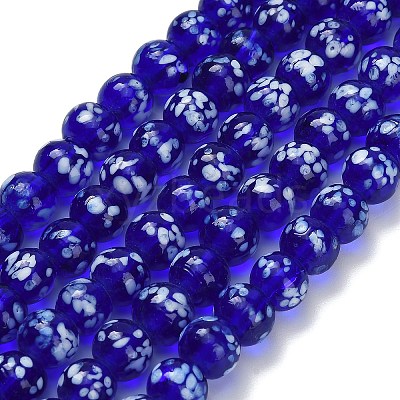 Handmade Lampwork Beads Strands LAMP-H071-01B-1