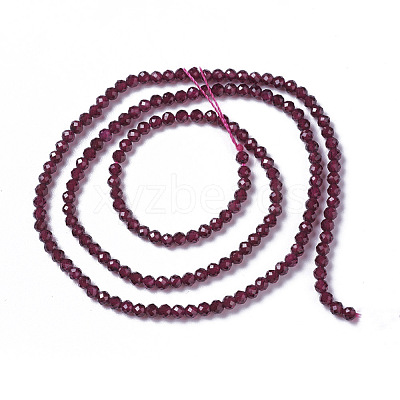 Natural Garnet Beads Strands X-G-F596-03-4mm-1