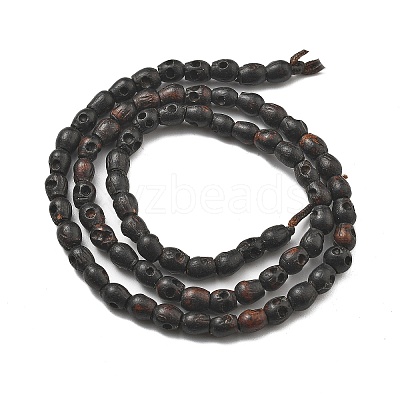 Carved Wood Beads Strands WOOD-Q060-03A-1
