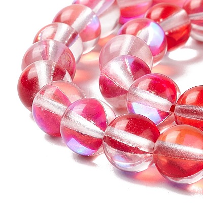 Synthetic Moonstone Beads Strands G-E573-02B-13-1