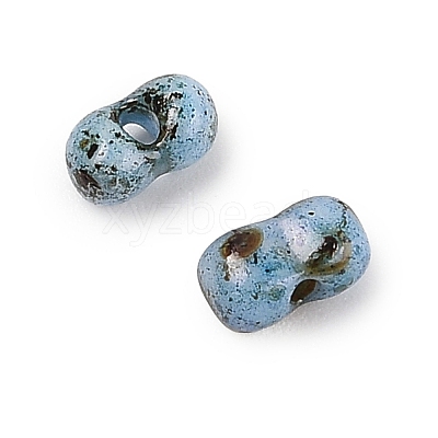 Picasso Glass Seed Beads SEED-Q038-02G-1