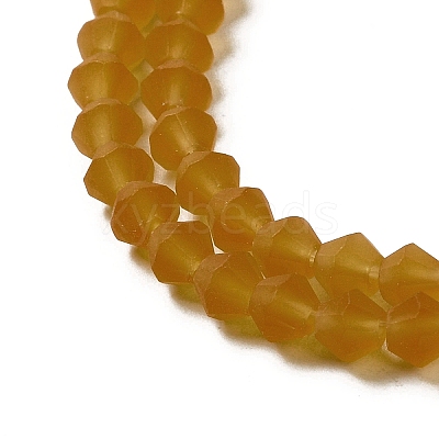 Imitate Austrian Crystal Frosted Glass Beads Strands EGLA-A039-T6mm-MD28-1