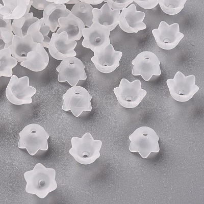 Transparent Acrylic Beads Caps PL543-1-1