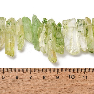 Natural Crackle Quartz Crystal Dyed Beads Strands G-I345-05G-1