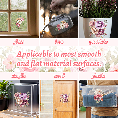 3 Sheets 3 Styles PVC Waterproof Decorative Stickers DIY-WH0404-068-1