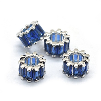 Cubic Zirconia European Beads KK-L184-64B-P-1