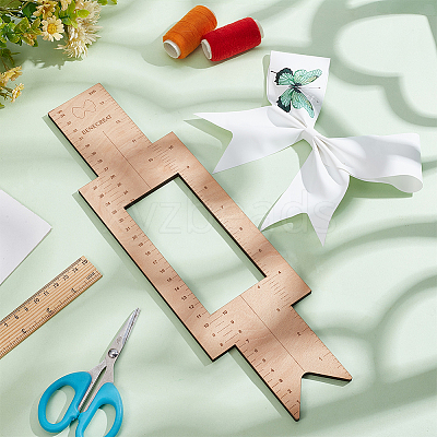Beech Plywood Ruler TOOL-WH0159-88-1