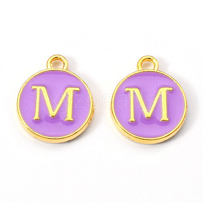 Golden Plated Alloy Enamel Charms LS-ENAM-S118-10M-1