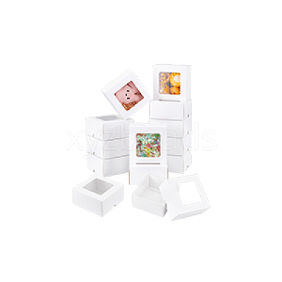 Square Kraft Paper Storage Gift Boxes CON-WH0095-100B-01-1