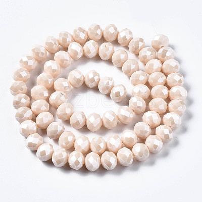 Electroplate Glass Beads Strands X-EGLA-A034-P2mm-A17-1