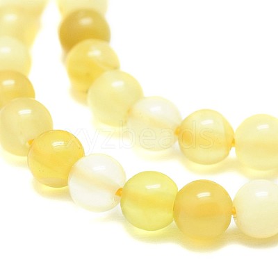 Natural Yellow Opal Beads Strands G-F674-07A-4mm-1