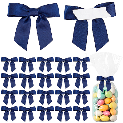 50Pcs Polyester Bowknot DIY-DR00011-1