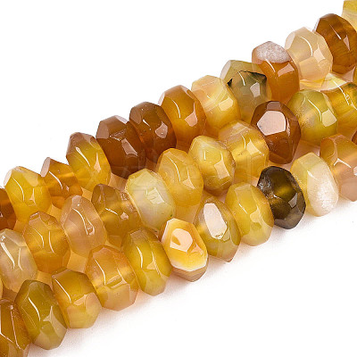 Natural Agate Beads Strands G-N356-01A-18-1