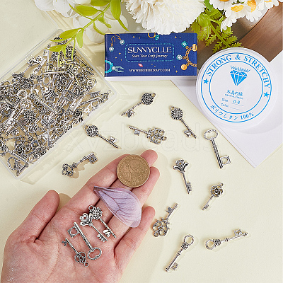 DIY Keychain Making Finding Kit DIY-SC0023-31-1