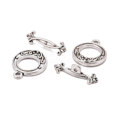 Tibetan Style Alloy Toggle Clasps LF1081Y-NF-1