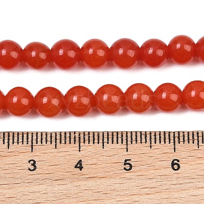Natural Dyed White Jade Beads Strands GG-CBAEB22-B01-6mm-06-1