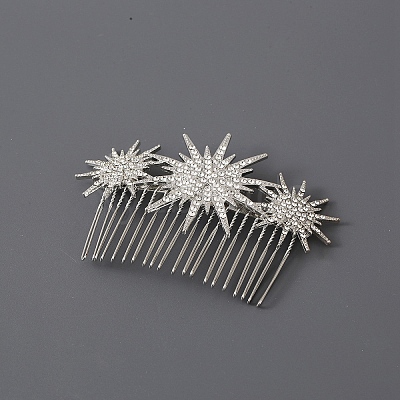 Star Alloy Rhinestone Hair Combs LS-PW-WG71773-02-1