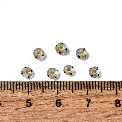 Transparent Stripe Glass Seed Beads GLAA-NH0001-06G-1
