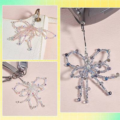1Pc Glass Mobile Straps HJEW-SZ0001-59B-1