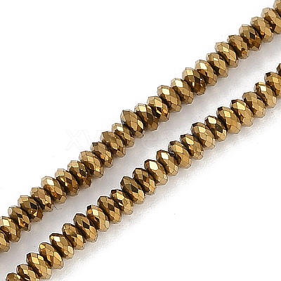 Electroplated Synthetic Non-magnetic Hematite Beads Strands G-H072-G01-01-1