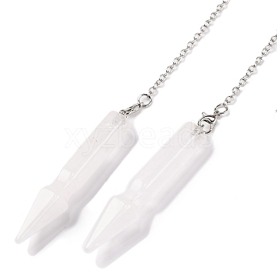Natural Quartz Crystal Pointed Dowsing Pendulums G-Q184-04E-P-1