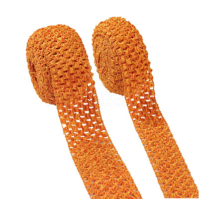 2 Rolls 2 Sizes Polyester Elastic Ribbon EW-TA0001-02G-1