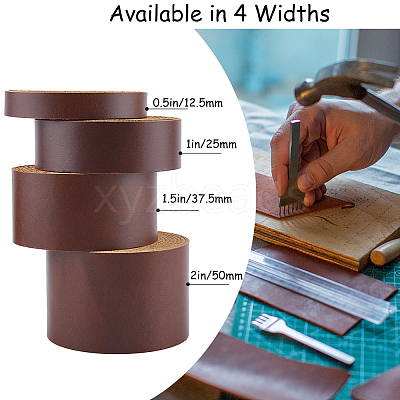 2M Flat AB Grade Cowhide Leather Cord AJEW-WH0479-73C-03-1