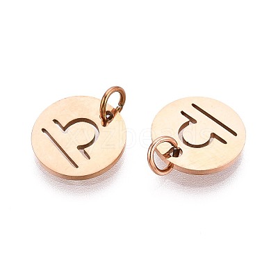 304 Stainless Steel Charms STAS-Q201-T445-7R-1