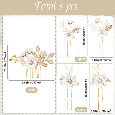 Plastic and Resin and Iron Hairpin Set OHAR-WH20020-04A-1
