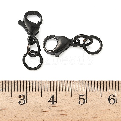 304 Stainless Steel Lobster Claw Clasps STAS-K313-01E-EB-1