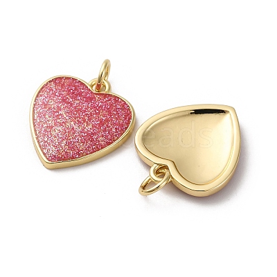 Brass Enamel Pendants KK-S525-11G-A-1