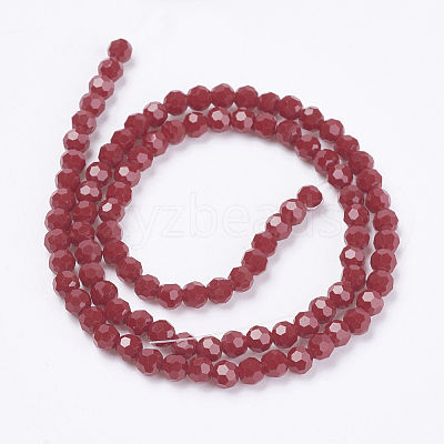 Opaque Glass Beads Strands EGLA-F120-NC01-1