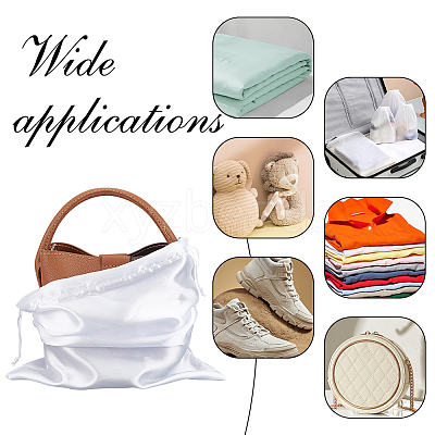 Rectangle Satin Dustproof Bags ABAG-WH0031-35-1