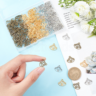 120Pcs 3 Colors Alloy Pendants FIND-UN0002-47-1