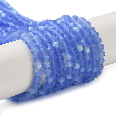 Imitation Jade Glass Beads Strands EGLA-A034-T2mm-MB14-1