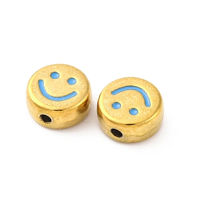 304 Stainless Steel Enamel Beads STAS-B085-08G-03-1