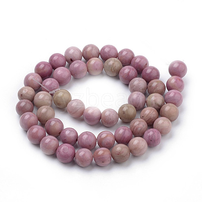 Natural Rhodonite Beads Strands G-S259-08-10mm-1