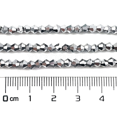 Transparent Electroplate Glass Beads Strands EGLA-A039-T3mm-UA05-1