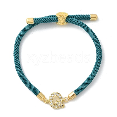 Adjustable Nylon Cord Bracelets X-BJEW-C096-01G-17-1