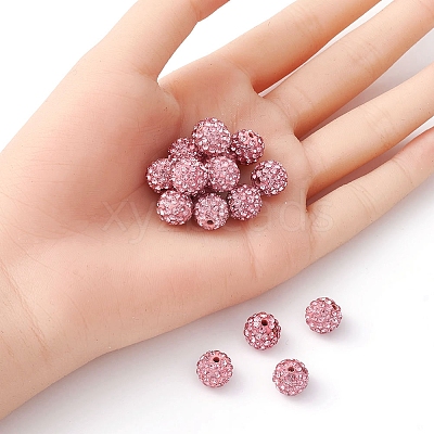Pave Disco Ball Beads RB-YW0001-10B-1