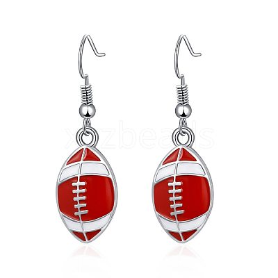Alloy Enamel Dangle Earrings FS-WG4E48D-02-1
