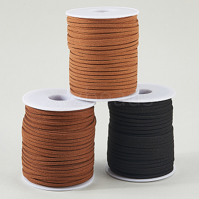 3 Rolls 3 Colors Flat Faux Suede Cord OCOR-CL0001-07-1