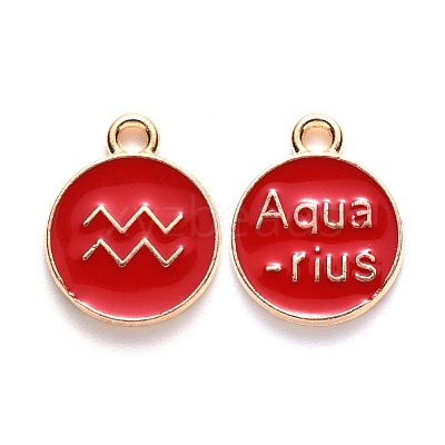 Alloy Enamel Pendants X-ENAM-S124-01A-07J-1