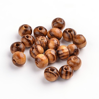 Round Natural Wood Beads X-WOOD-Q009-6mm-LF-1
