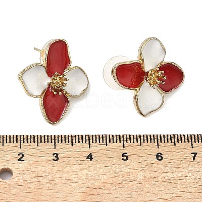 Alloy Enamel Stud Earrings FS-WG082C3-05-1