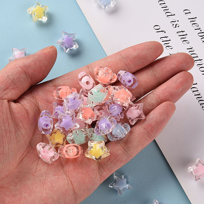 Transparent Acrylic Beads TACR-S152-02A-1
