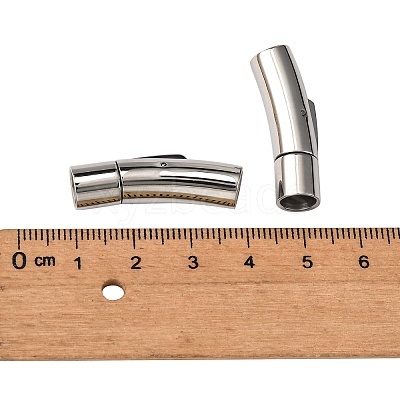 Tarnish Resistant 304 Stainless Steel Bayonet Clasps X-STAS-I013-6mm-1