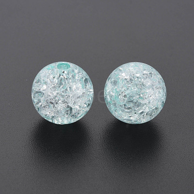 Transparent Crackle Acrylic Beads MACR-S373-66B-N11-1