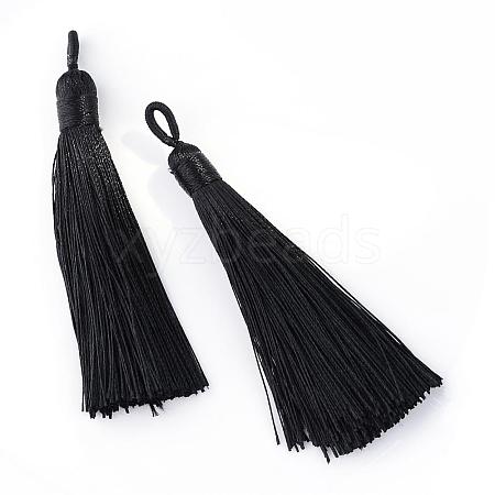 Polyester Tassel Big Pendants Decoration AJEW-S059-09-1