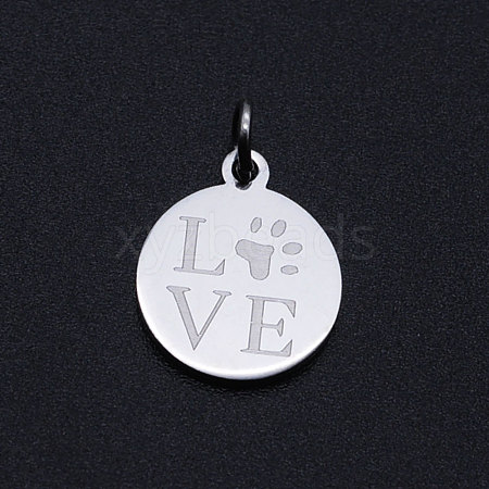 Non-Tarnish 201 Stainless Steel Pet Charms STAS-T049-T677-1-1